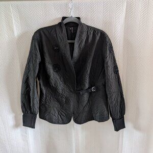 NWT Sand Copenhagen Black Embrioidered Beaded Jacket Size 44 US L